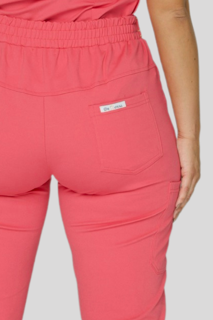 Kandake Jogger Scrub Pants - Pink