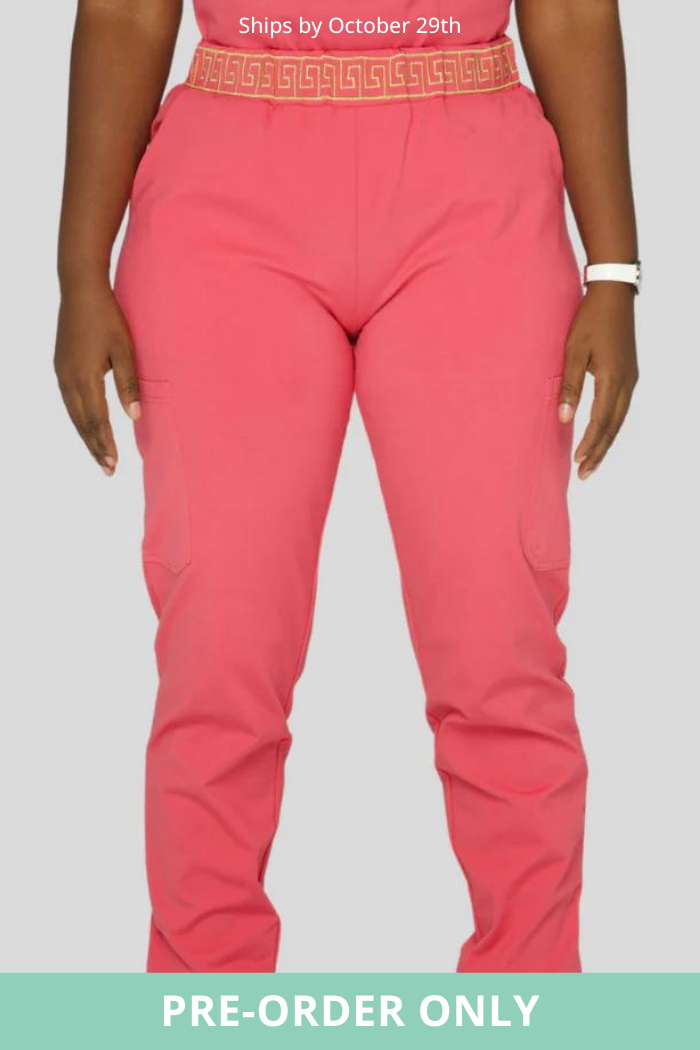 Kandake Jogger Scrub Pants - Pink